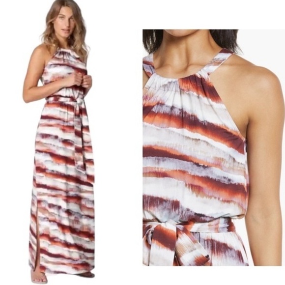 Ilse Jacobson Halter Maxi Dress in Langoustino NWT Size Medium - Picture 14 of 14
